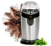 Bomann KSW 445 CB - Moulin à café - 120 W - Gris/Noir | lame en acier inoxydable, mouture rapide, capacité grains, format compact, usage expresso