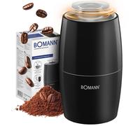 Bomann KSW 6088 CB Moulin à café électrique | Pour grains de 60 g | Degré de mouture variable | Moulin électrique 150 W | Couteau en acier inoxydable | Accessoires pour machine