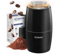 Bomann KSW 6088 CB Moulin à café électrique | Pour grains de 60 g | Degré de mouture variable | Moulin électrique 150 W | Couteau en acier inoxydable | Accessoires pour machine
