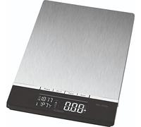 Bomann Balance de cuisine KW 1421 CB – Acier inoxydable 5 kg – Écran LCD – Noir/Inox