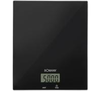 Bomann® KW 6085 CB - Balance de cuisine numérique - Haute précision - Pas de 1 g - Jusqu'à 5 kg - Fonction tare - Verre solide - Gr, lb:oz, ml + unité tasse - Balance de cuisine numérique - Noir