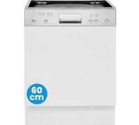Bomann Lave-vaisselle 60 cm, version partiellement intégrée, très silencieux, lave-vaisselle partiellement intégré 60 cm, ouverture de porte automatique, avec Aquastop, 40°-65°C, 6 programmes - GSPE