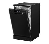 Bomann Lave-Vaisselle Encastrable 45 cm GSP7418-Noir, 10 Couverts, Acier Inoxydable, 7 Programmes, Affichage LED, Fonction Ouverture Automatique, 47 dB, Économie d'Énergie