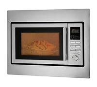 Bomann Micro-ondes encastrable 3en1 | gril et air chaud, | Microwave | 25 L | 10 programmes automatiques | grille et plateau tournant inclus (Ø 32 cm)| 900 watts | acier inoxydable | MWG 2216 H EB