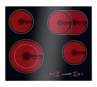 Bomann Plaque de cuisson vitrocéramique EBK7941 – 4 feux, double zone encastrable