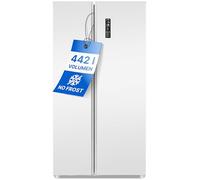 Bomann Combiné réfrigérateur-congélateur SBS 7344 NoFrost, économique, Blanc