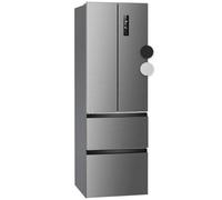 Bomann, Réfrigérateur et Congélateur 400L Inox KG7354-Inox, Capacité 251L Réfrigérateur & 149L Congélateur, Système MultiAirflow, Écran LED Tactile, Absence de Givre, Économie d'Énergie, 37 dB