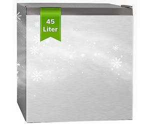 Bomann Réfrigérateur Réfrigérateur 45 L | Avec compartiment congélateur | Glacière silencieuse | Mini-réfrigérateur | Réfrigérateur à boissons | Minibar | 0 °C ~ +8 °C | KB 7245 inox