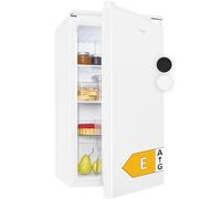 Bomann Réfrigérateur sans congélateur | 87 l | Efficacité énergétique, silencieux et compact | 0 °C à 8 °C, réglable en continu | 3 étagères & compartiment à légumes | Butée de porte interchangeable |