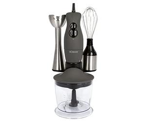 Bomann SMS 6055 CB Mélangeur 0,7 L par immersion 400 W Gris, Acier inoxydable