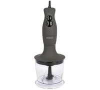 Bomann SMS 6055 CB, Mixeur plongeant/Fouet/Multipulvérisateur pour mixer, hacher, battre, 400 watts ; accessoires inclus ; inox/titane