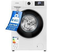 Bomann WA 7185 8 kg Frontlader Waschmaschine, 60 cm breit, 1400 U/min, Fremdkörperfalle, Kindersicherung, Reversierautomatik, Überhitzungsschutz, 15 Waschprogramme, weiß
