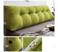 Bomaty Coussin triangulaire pour tête de lit, canapé, sofa, housse amovible, coussin confortable de lecture, de relaxation, de soutien lombaire