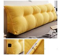 Bomaty Coussin triangulaire pour tête de lit, canapé, sofa, housse amovible, coussin confortable de lecture, de relaxation, de soutien lombaire
