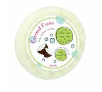 Bomb Cosmetics Éponge 2 en 1 infusée de savon pour le corps, exfoliante, triple beurre avec savon à l'intérieur de la crème de noix de coco