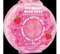 Bomb Cosmetics Savon éponge exfoliant et hydratant triple beurre infusé d'amour 2 en 1