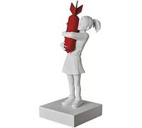 Bomb Girl - Banksy Sculpture - Bomb Hugger Art Résine Statue Design Ornements Bureau Décoration De Salon Décoration Artisanat, 1, 7.5x7.5x18.5cm