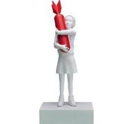 Bomb Girl - Sculpture Banksy Bomb Hugger Girl Statue Art Résine Design Ornements Artisanat Anti-Guerre Décoration De Bureau Bureau Décoration De Maison Salon Bibliothèque Collection Artisanat(1)