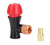 Bomba De Aire Bicicleta,Gonfleur de Valve de vélo,Adaptateur de tête de Pompe Portable pour Pompe à air pneumatique, tête Double Valve de Rechange pour vélo de Route de Montagne