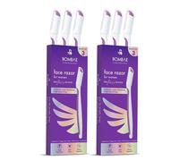 BOMBAE Lot de 6 rasoirs indolores et instantanés pour femme | Épilateur facial et façonneur de sourcils sans danger pour les femmes | Rasoir pour les sourcils, la lèvre supérieure, le front, le duvet