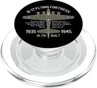 Bombardier B-17 « Flying Fortress » Seconde Guerre Mondiale avec caractéristiques vieillies PopSockets PopGrip pour MagSafe