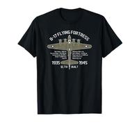 Bombardier B-17 « Flying Fortress » Seconde Guerre Mondiale avec caractéristiques vieillies T-Shirt