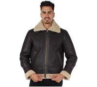 Bombardier Schott en mouton retourné ref jaj25766 Cordovan Café M