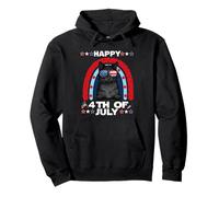 Bombay Cat Happy 4th of July Patriotic American Cats Lovers Sweat à Capuche