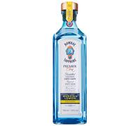 Bombay Sapphire Premier Cru Premium Distilled London Dry Gin, 47 % vol., 70 cl, infusé à la vapeur avec des plantes exotiques sélectionnées à la main et des citrons de Murcie, 700 ml
