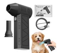 Bombe à Air Sans Fil,Ventilateur de Poche Extérieur Air Comprimé Anti-Poussière | Séchoir Main Portable Appareil de Séchage Accessoire Nettoyage pour Animaux Voiture Maison Vélo