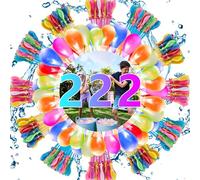 Bombe à Eau, 222 PCS Ballon d'eau Color, Remplissage Rapide Ballon à Eau, Auto scellantes Bombe a Eau en Grappe, pour Fête de Piscine d'été en Plein Air dans le Jardin et la Plage