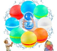 Bombe a eau réutilisable,Bombe à eau magnétiques Fermeture Automatique en une Seconde,Ballons d'Eau Colorés remplissage rapide pour Bataille d'Eau Jouets, Bataille D'Eau,Plage Fête de La Piscine D'été