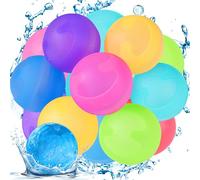 Bombe a Eau réutilisables, 12 Pièces Bombes à Eau à Fermeture Automatique