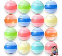 Bombe a Eau Réutilisables Auto-obturantes, 16 Pièces Ballons d'eau Réutilisables en Silicone pour Extérieur, Parcs Aquatiques, Plages et jeux Familiaux, Jouet d'été pour Enfants et Adultes