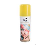 Bombe aérosol laque cheveux jaune - PTIT CLOWN - 125ml - Mixte - Adulte - idéal pour Carnaval et Halloween