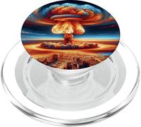 Bombe Atomique/retombées nucléaires/Nuage de Champignons/Explosion PopSockets PopGrip pour MagSafe