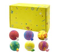 Bombe De Bain, Formule Douce, 6 Pièces, Bombe De Bain Enfant, Bombè Dè-bain Surprise, Renforce Les Liens Familiaux, Pour Maison Salle De Bains Fête Et