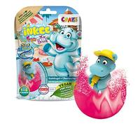 Bombe de bain - INKEE - INKEE Hippo Fun Beach - Parfum pastèque - Jouet surprise - Couleurs turquoise et fuchsia