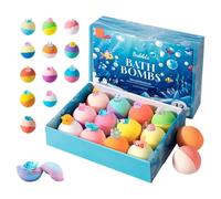 Bombe De Bain Moussant, 2026 Nouveau Boule De Bain Avec Surprise À L'intérieur, Balle Faite À La Main Pour Le Corps Coloré, Cadeau De Bombe, Coffret Cadeau Boules De Bains Bath Bombs Pour Enfantt