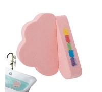 Bombe de bain moussante, sphère nettoyante aux minéraux, tablette de lavage effervescente avec bulles douces, ensemble de bain d'aromathérapie, design cube de relaxation bien-être, soins personne