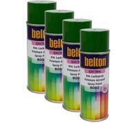 Bombe de peinture - BELTON - Spectral RAL6002 - Vert feuillage - 400ml - Lot de 4