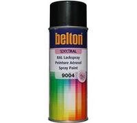 belton RAL 9004 NOIR SIGNAL Mat (BELTON) (Bombe peinture 400 ml) - bombe aerosol reparation peinture carrosserie voiture teintes standrard et RAL (reference couleur constructeur 150 ou 400 ml)