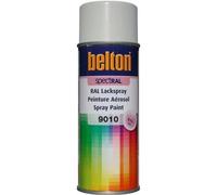 Belton Peinture aérosol Spectral RAL 9010 Blanc pur satiné multi-supports 400 ml