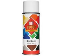 Bombe de peinture - Blanc pur - Satiné - Décoration - Tous supports - Hit Color - 400ml