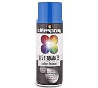 SINTO - Bombe Peinture Idéespray Les tendances - Bleu Azur Brillant - Aérosol 400 ml