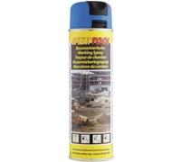Bombe de peinture - Bleu fluo - Marquage - Repérage - Traceur de chantier - 500ml