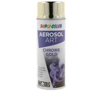 Bombe de peinture - Effet chrome or - Brillant - Tous supports - Aérosol Art