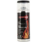 Bombe de peinture - Haute température - Résistance jusqu'à 700C - Noir brillant - 400ml