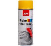 APP Brake Caliper Spray Peinture etrier de frein jaune | Peinture thermique pour les plaquettes de frein de la voiture résistante à la chaleur jusqu'à 110° | Jaune | 400 ml