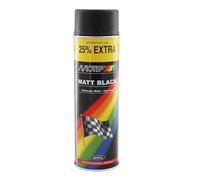 Bombe de peinture Motip Noir mat 500ml M04006 auto pour moto scooter
